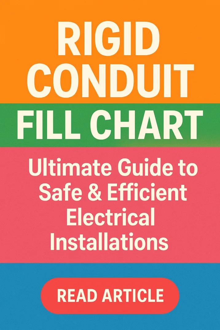 Rigid Conduit Fill Chart Ultimate Guide to Safe & Efficient Electrical Installations