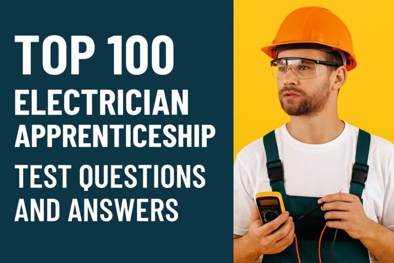 Top 100 Electrician Apprenticeship Test Questions and Answers