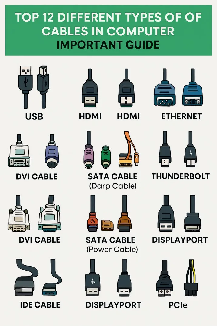 Top 12 Different Types of Cables in Computer: Important Guide 3 Top 12 Different Types of Cables in Computer Important Guide