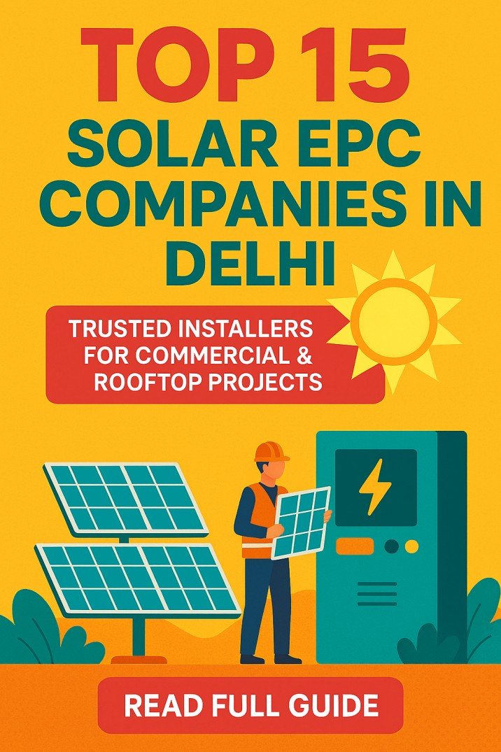 Top 12 Solar EPC Companies in Delhi – Trusted Installers for Commercial & Rooftop Projects