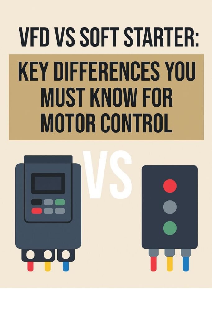 VFD vs Soft Starter Key Differences You Must Know for Motor Control