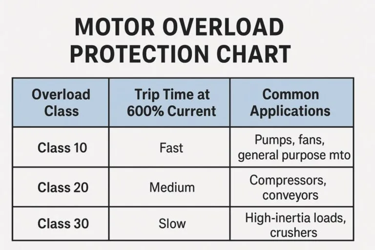 Motor Overload Protection Chart: Important Concepts 12 motor overload protection chart