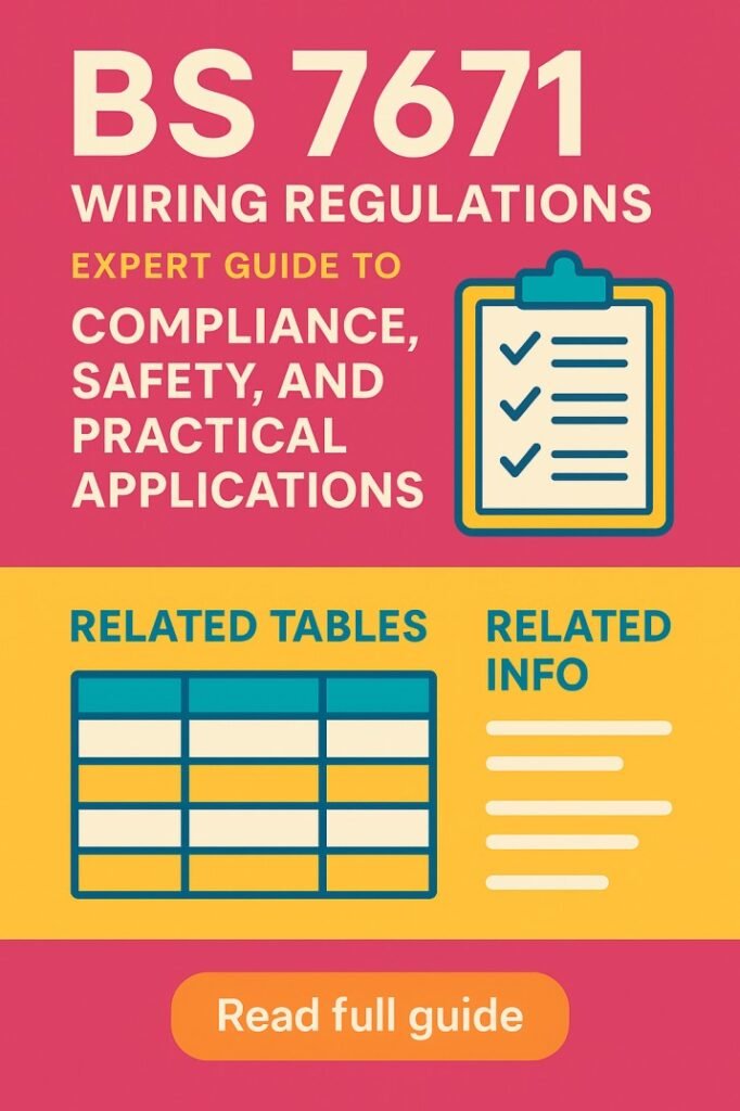 BS 7671 Wiring Regulations Expert Guide to Compliance, Safety, and Practical Applications