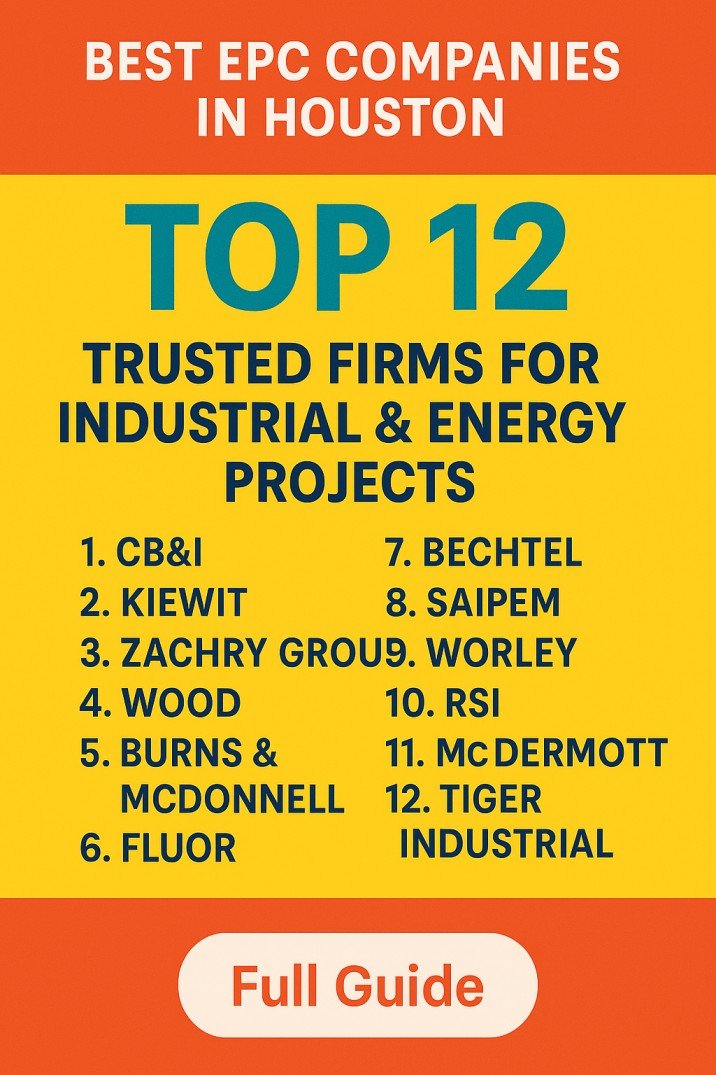 Best EPC Companies in Houston Top 12 Trusted Firms for Industrial & Energy Projects