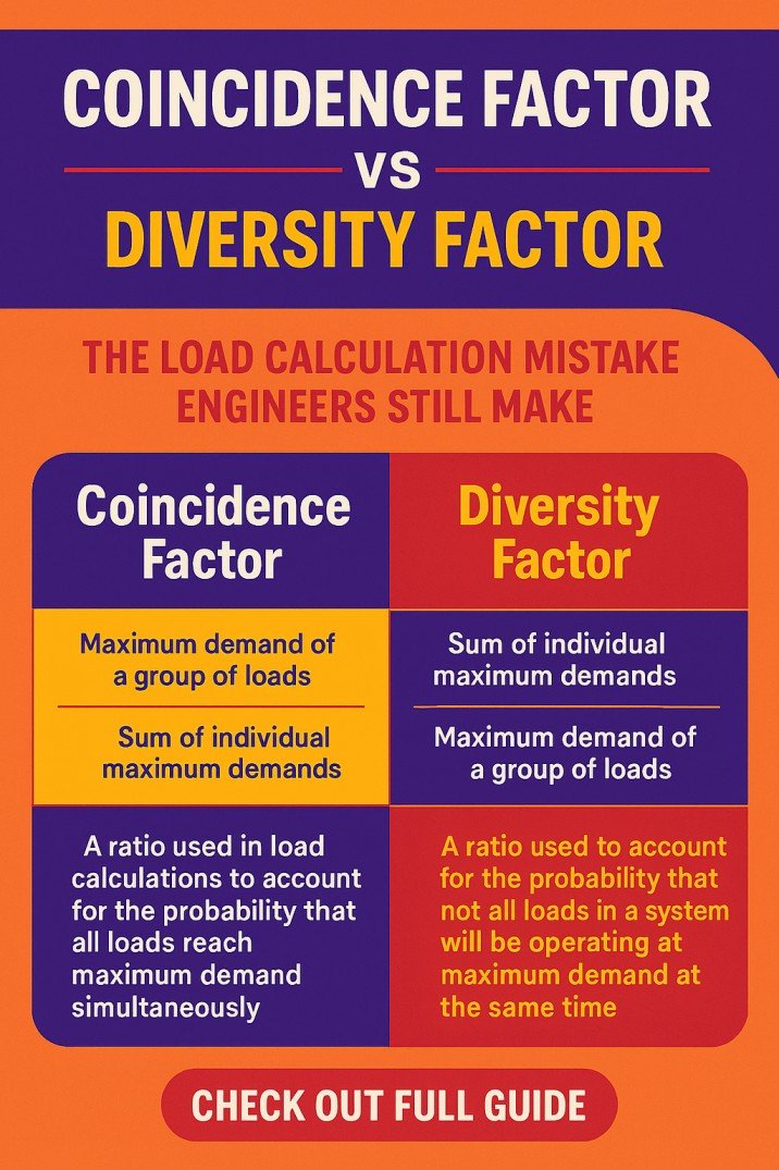 Coincidence Factor vs Diversity Factor The Load Calculation Mistake Engineers Still Make