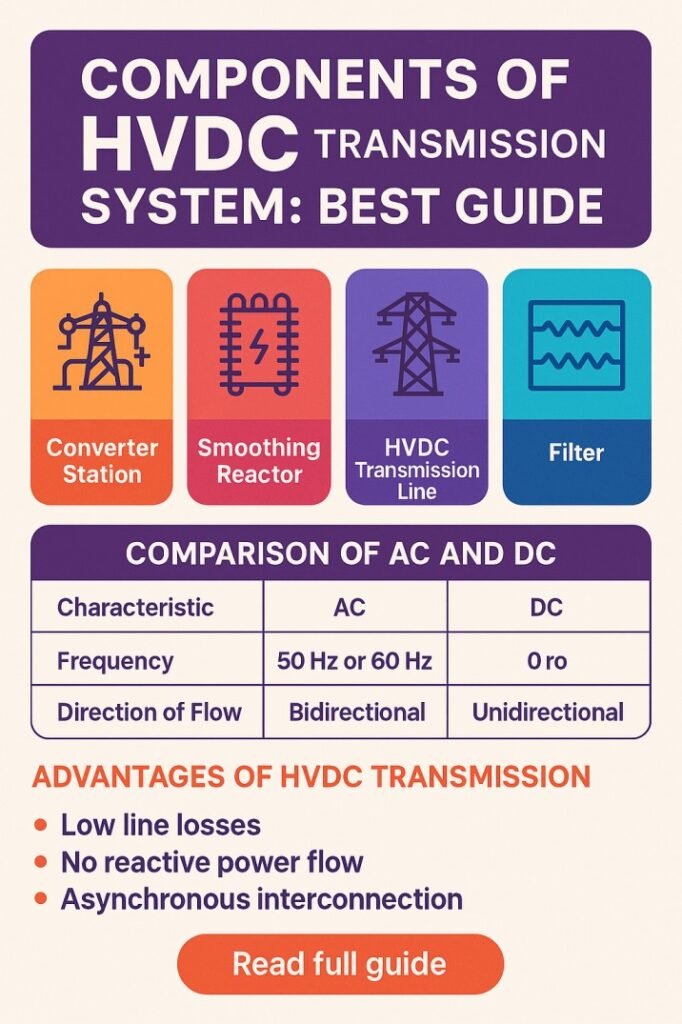 Components of HVDC Transmission System Best Guide