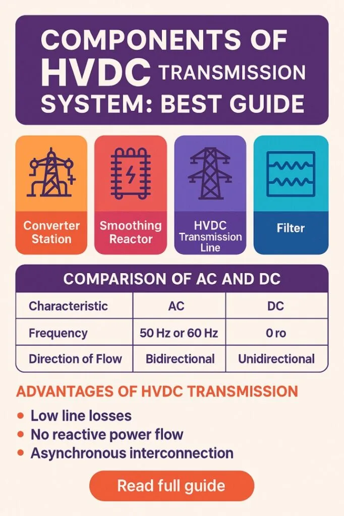Components of HVDC Transmission System Best Guide