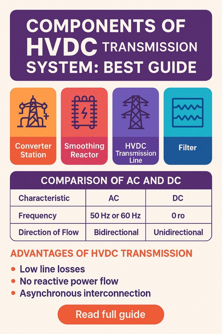 Components of HVDC Transmission System Best Guide