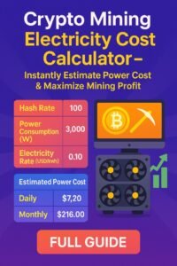 Home 24 Crypto Mining Electricity Cost Calculator – Instantly Estimate Power Cost & Maximize Mining Profit