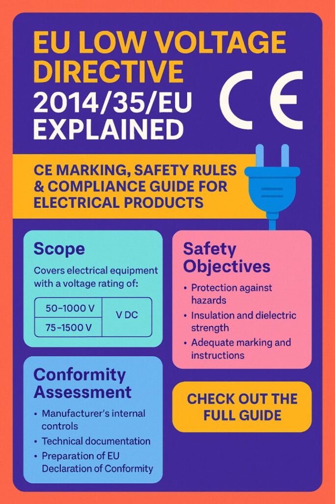 EU Low Voltage Directive 201435EU Explained CE Marking, Safety Rules & Compliance Guide for Electrical Products