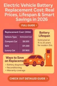 Home 10 Electric Vehicle Battery Replacement Cost Real Prices, Lifespan & Smart Savings in 2026