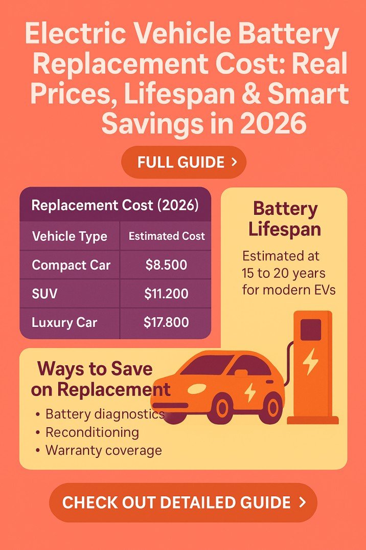 Electric Vehicle Battery Replacement Cost Real Prices, Lifespan & Smart Savings in 2026