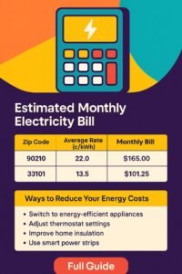 Home 24 Electricity Cost Calculator by Zip Code – Instantly Estimate Your Energy Bills & Save Money