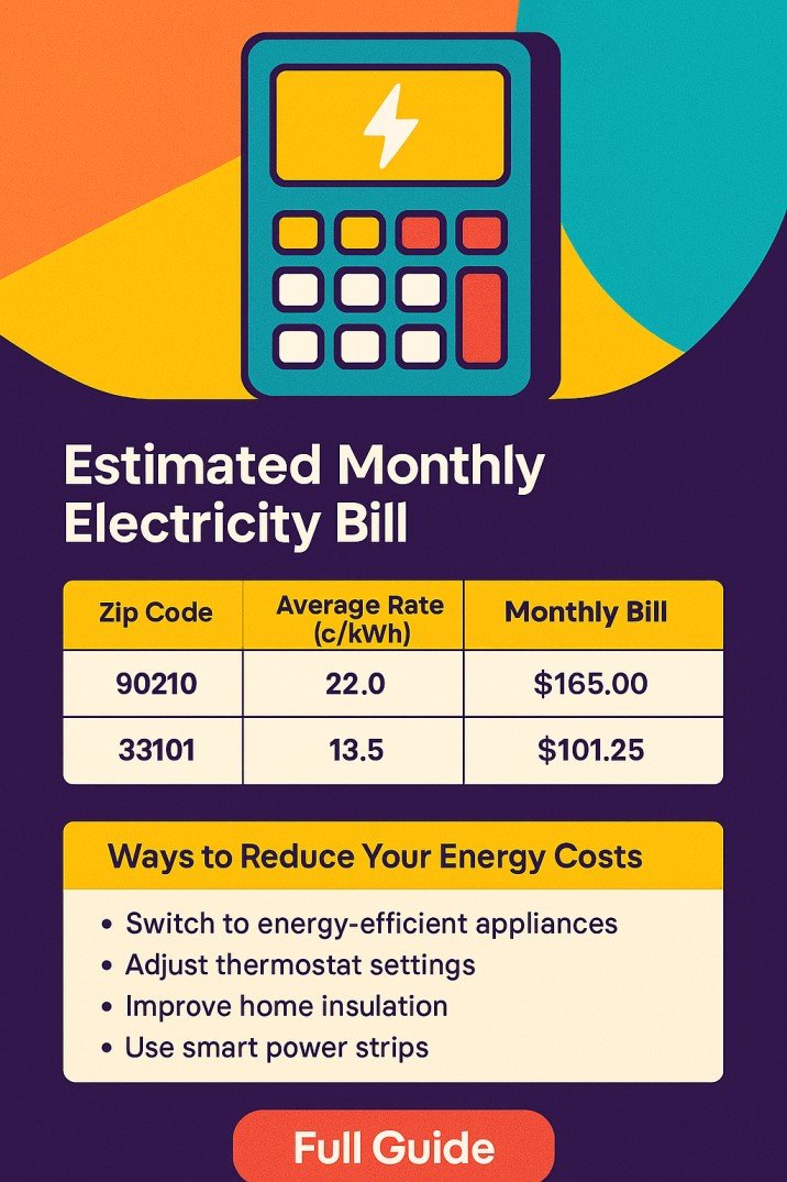 Electricity Cost Calculator by Zip Code – Instantly Estimate Your Energy Bills & Save Money 1 Electricity Cost Calculator by Zip Code – Instantly Estimate Your Energy Bills & Save Money