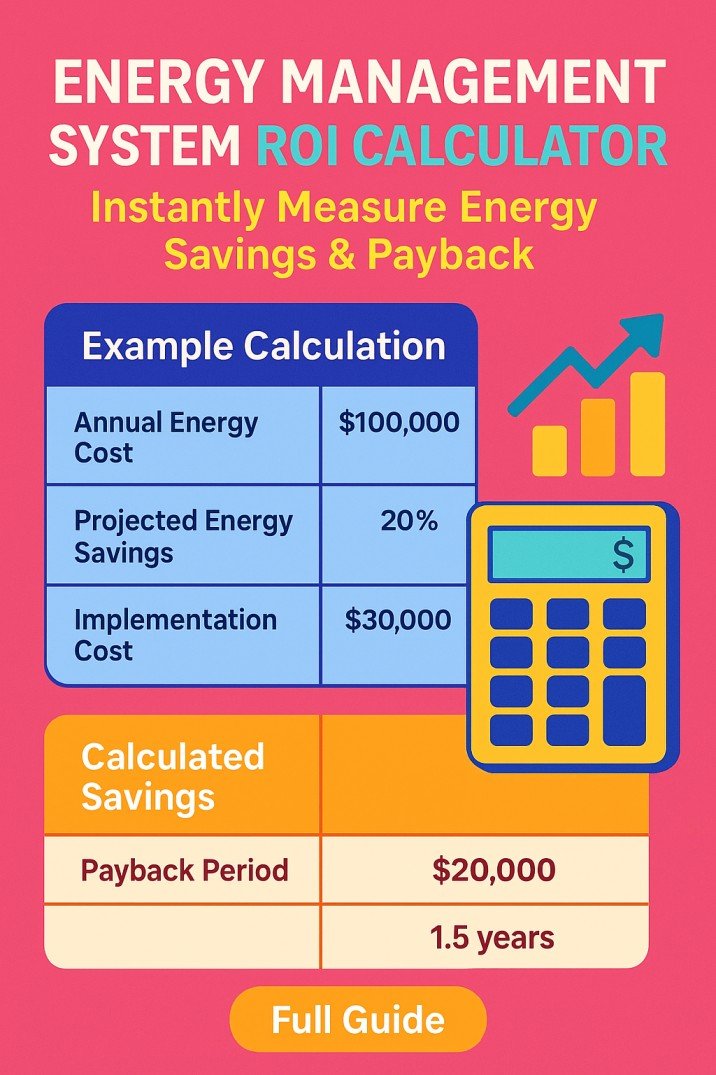 Energy Management System ROI Calculator – Instantly Measure Energy Savings & Payback 1 Energy Management System ROI Calculator – Instantly Measure Energy Savings & Payback
