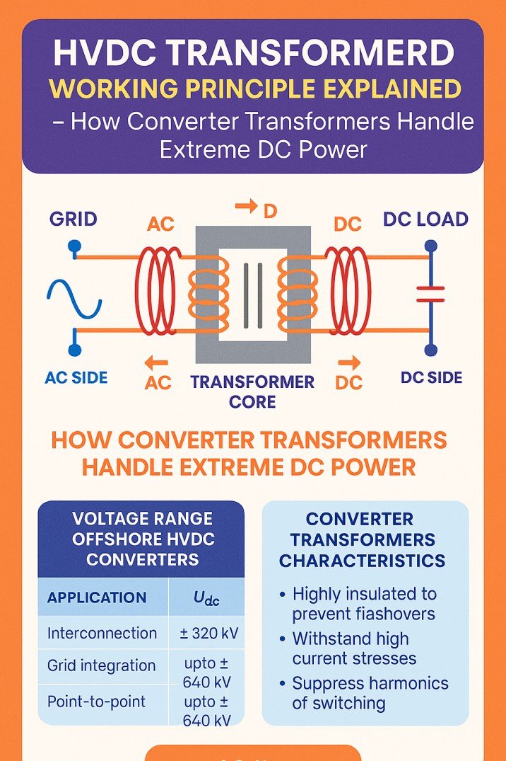 HVDC Transformer Working Principle Explained – How Converter Transformers Handle Extreme DC Power 1 HVDC Transformer Working Principle Explained – How Converter Transformers Handle Extreme DC Power
