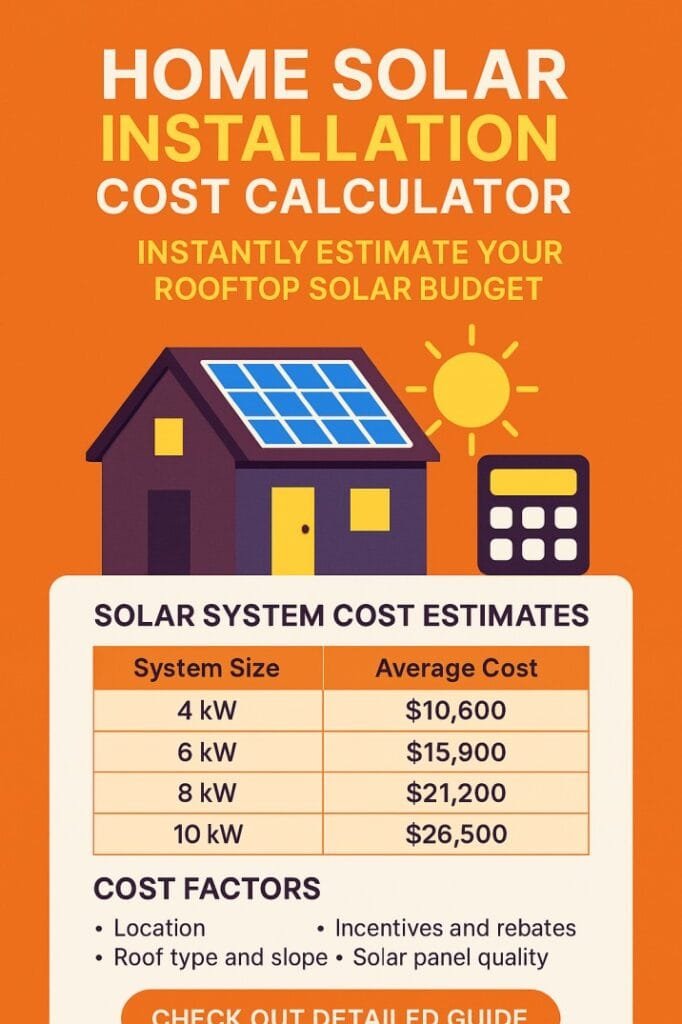 Solar Installation Quote Example Home Solar Installation Cost Calculator – Instantly Estimate Your ...
