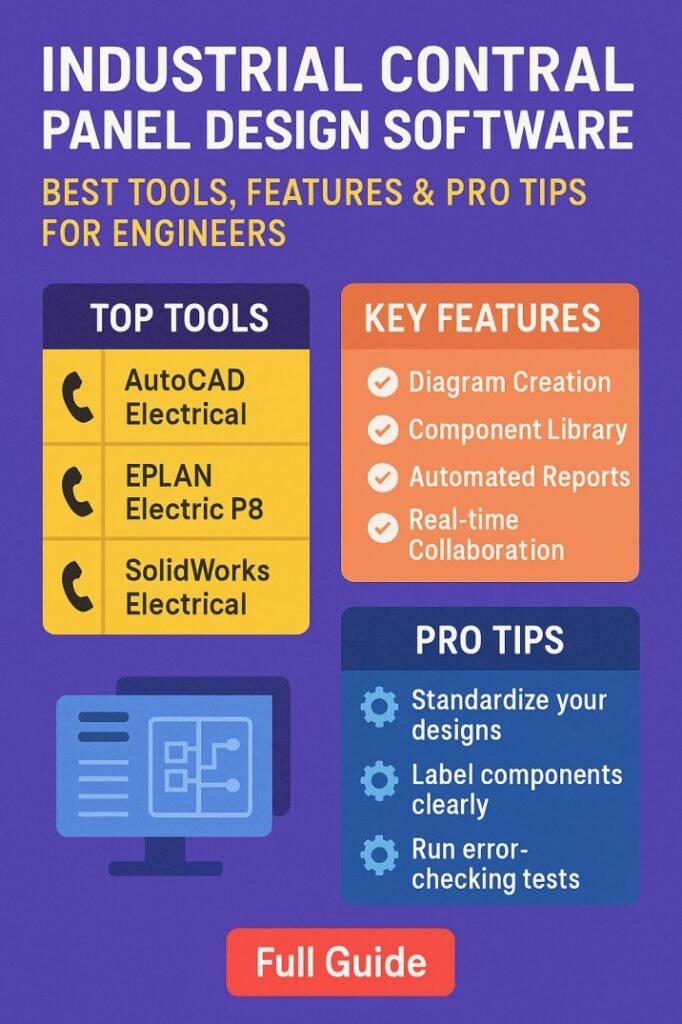 Industrial Control Panel Design Software – Best Tools, Features & Pro Tips for Engineers 1 Industrial Control Panel Design Software – Best Tools, Features & Pro Tips for Engineers