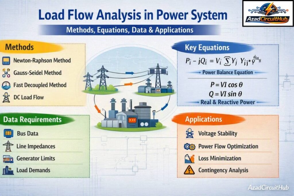 Load Flow Analysis in Power System: Methods, Equations, Data & Applications 1 Load Flow Analysis in Power System Methods, Equations, Data & Applications