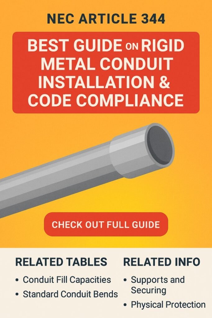 NEC Article 344 Best Guide on Rigid Metal Conduit Installation & Code Compliance