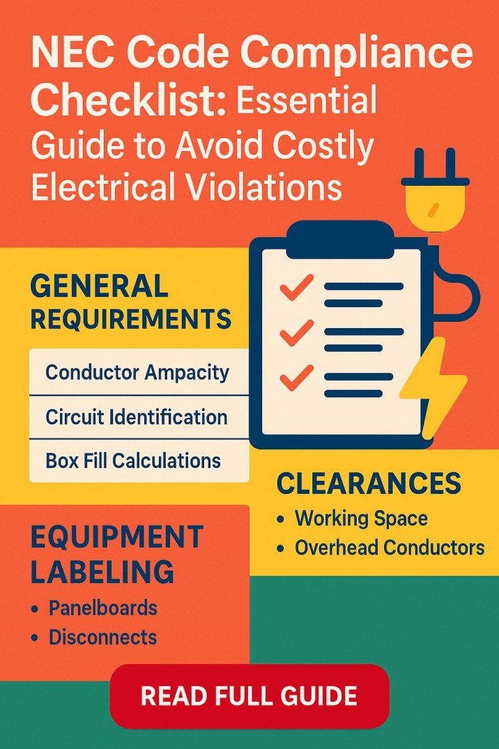 NEC Code Compliance Checklist Essential Guide to Avoid Costly Electrical Violations