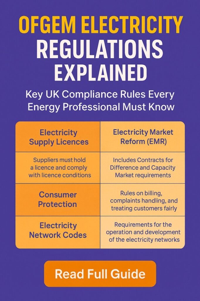 Ofgem Electricity Regulations Explained Key UK Compliance Rules Every Energy Professional Must Know