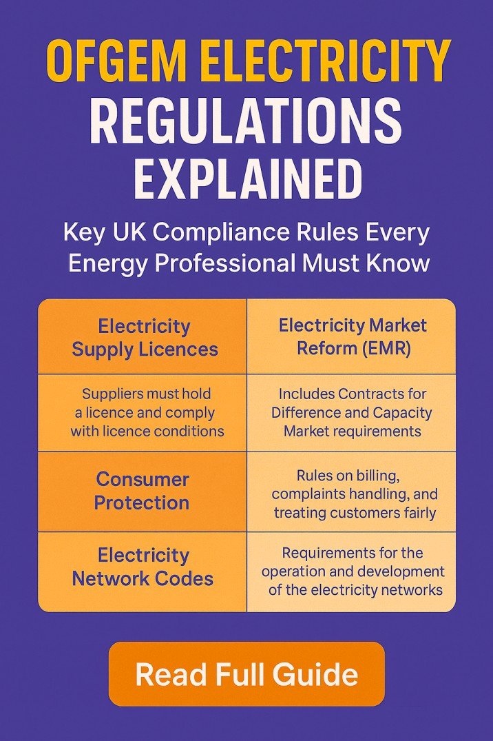Ofgem Electricity Regulations Explained Key UK Compliance Rules Every Energy Professional Must Know