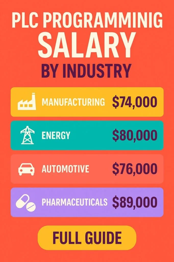 PLC Programming Salary 2026 – Experience-Wise Pay, Country Comparison & Skills That Boost Income 2 PLC Programming Salary by Industry
