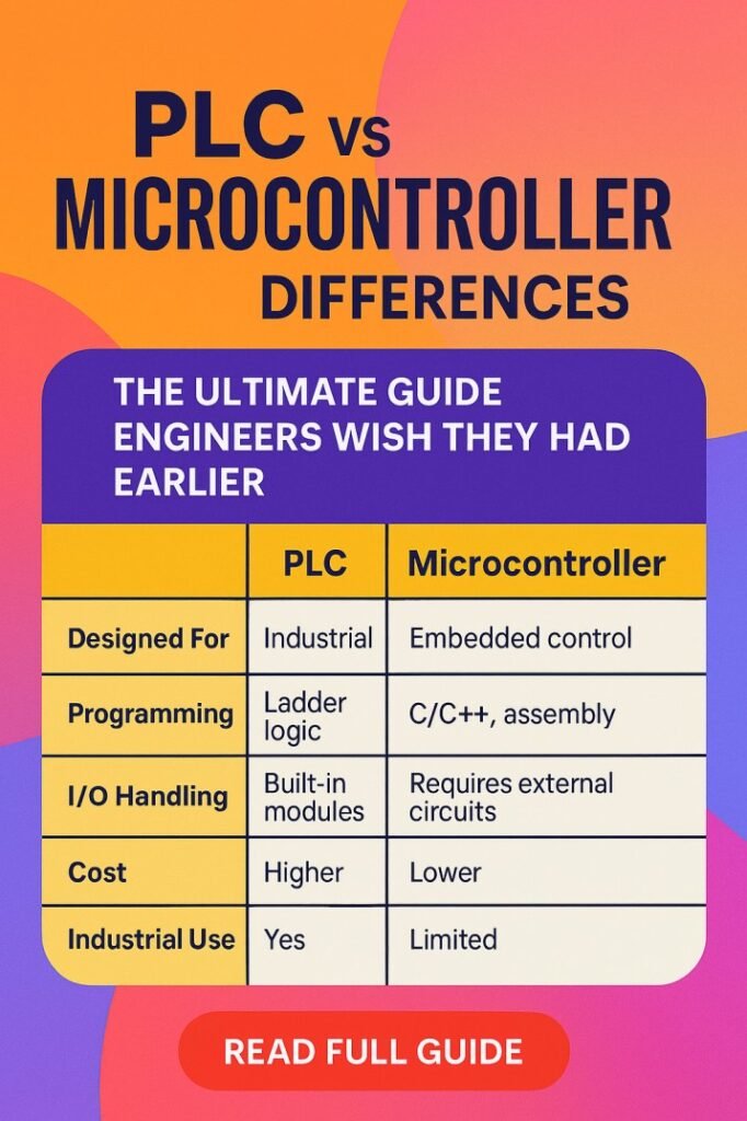 PLC vs Microcontroller Differences: The Ultimate Guide Engineers Wish They Had Earlier 1 PLC vs Microcontroller Differences The Ultimate Guide Engineers Wish They Had Earlier