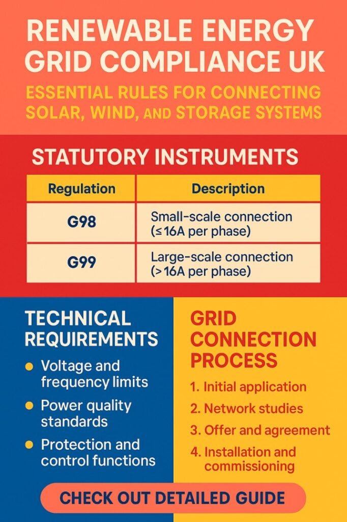 Renewable Energy Grid Compliance UK Essential Rules for Connecting Solar, Wind, and Storage Systems