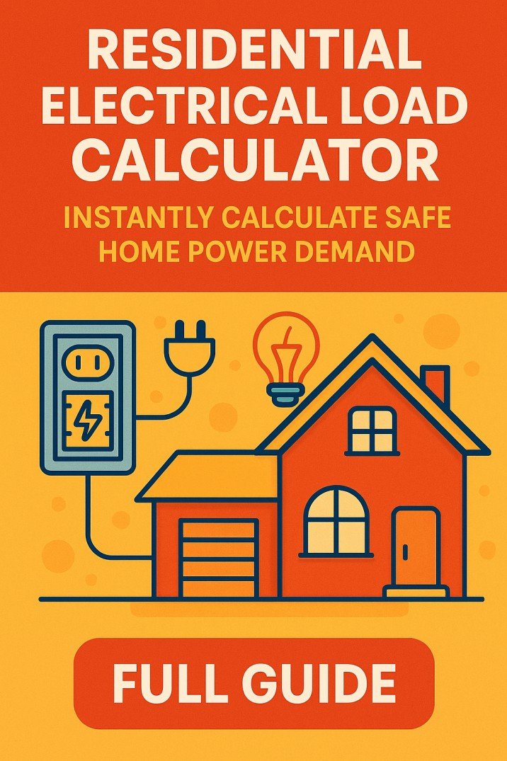 Residential Electrical Load Calculator – Instantly Calculate Safe Home Power Demand 1 Residential Electrical Load Calculator – Instantly Calculate Safe Home Power Demand