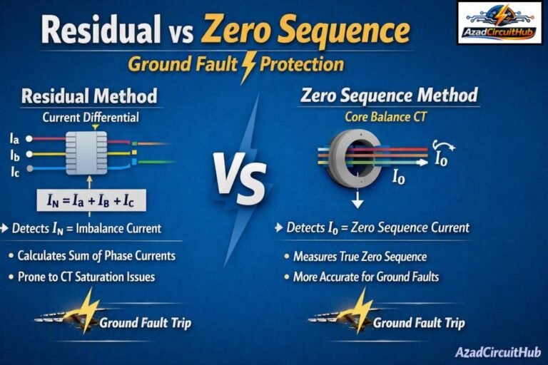 Residual vs Zero Sequence Ground Fault Protection 8 Residual vs Zero Sequence Ground Fault Protection