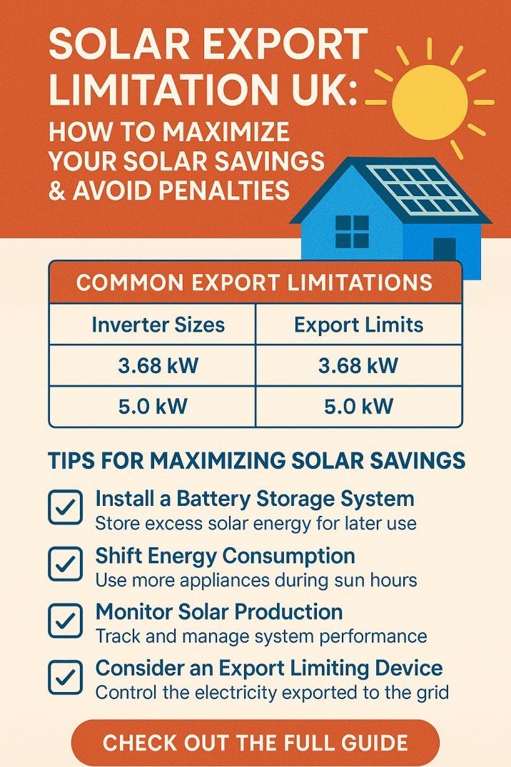 Solar Export Limitation UK How to Maximize Your Solar Savings & Avoid Penalties