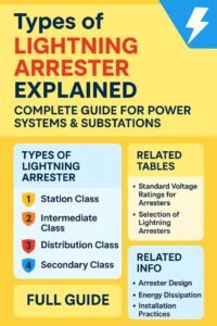 Home 21 Types of Lightning Arrester Explained Complete Guide for Power Systems & Substations