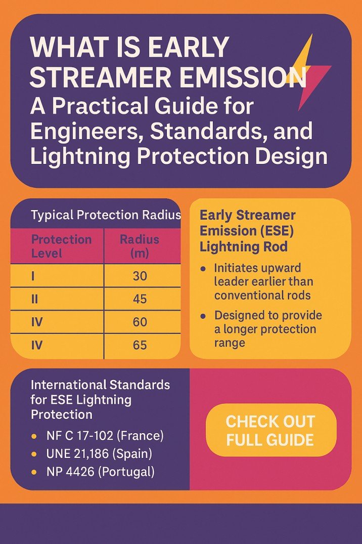 What Is Early Streamer Emission A Practical Guide for Engineers, Standards, and Lightning Protection Design 1 What Is Early Streamer Emission A Practical Guide for Engineers, Standards, and Lightning Protection Design
