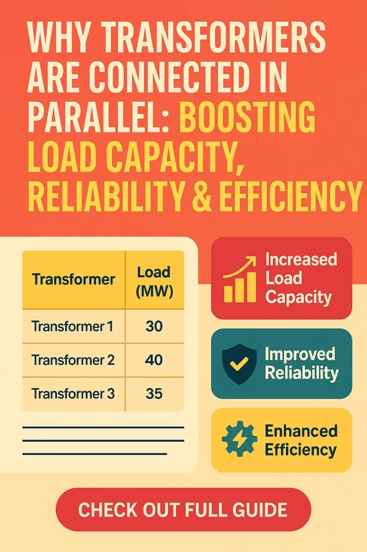 Why Transformers Are Connected in Parallel Boosting Load Capacity, Reliability & Efficiency