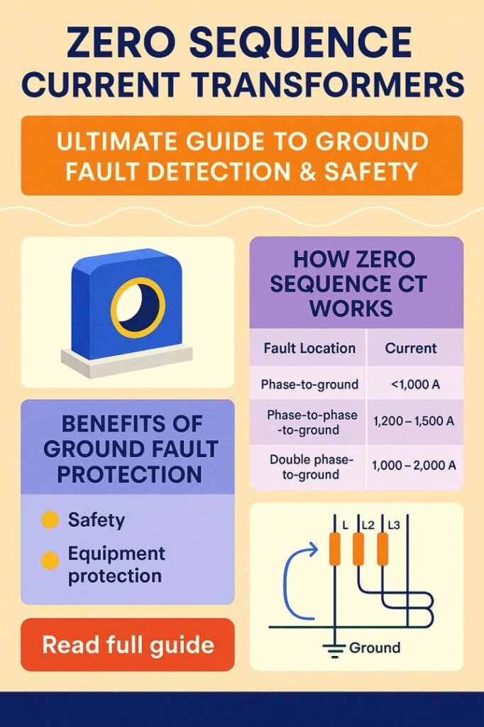 Zero Sequence Current Transformers: Ultimate Guide to Ground Fault Detection & Safety 1 Zero Sequence Current Transformers Ultimate Guide to Ground Fault Detection & Safety