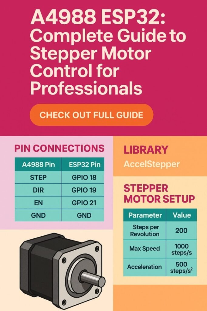 A4988 ESP32 Code Complete Guide to Stepper Motor Control for Professionals