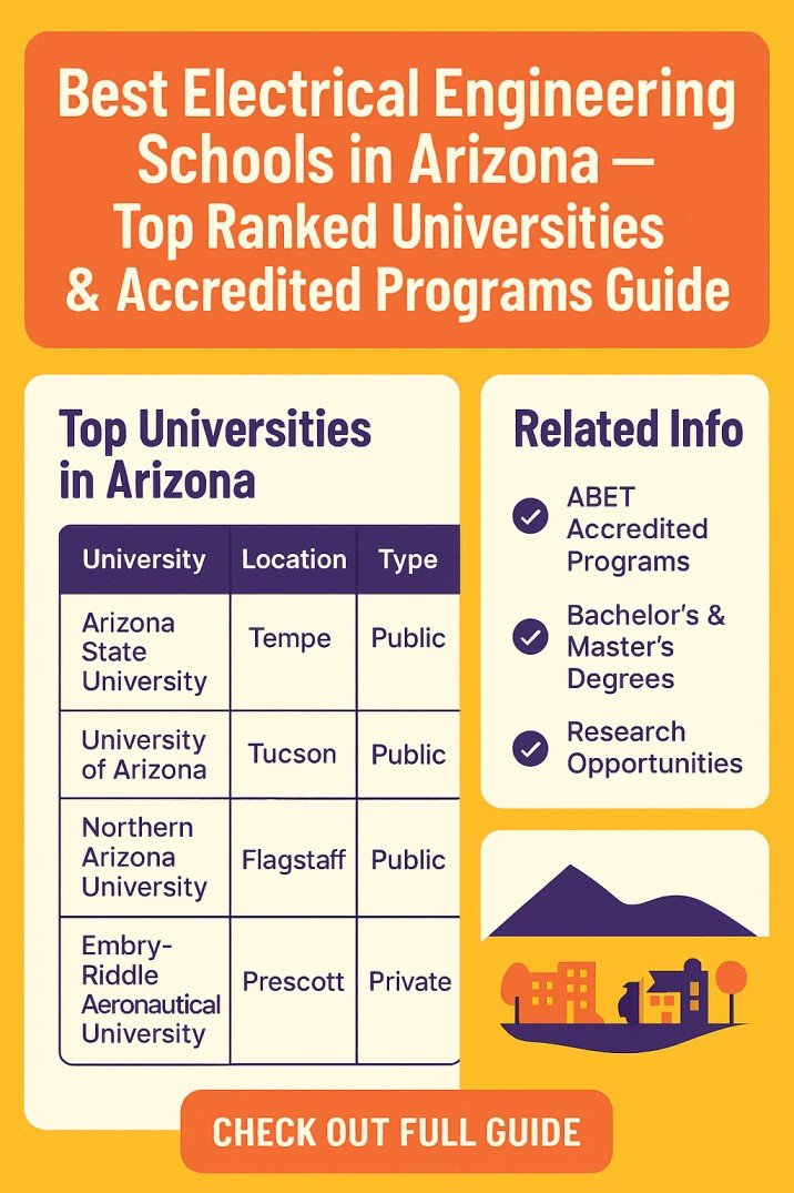 Best Electrical Engineering Schools in Arizona – Top Ranked Universities & Accredited Programs Guide