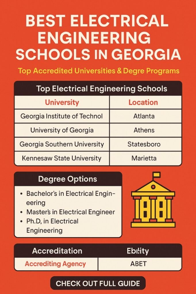 Best Electrical Engineering Schools in Georgia  Top Accredited Universities & Degree Programs