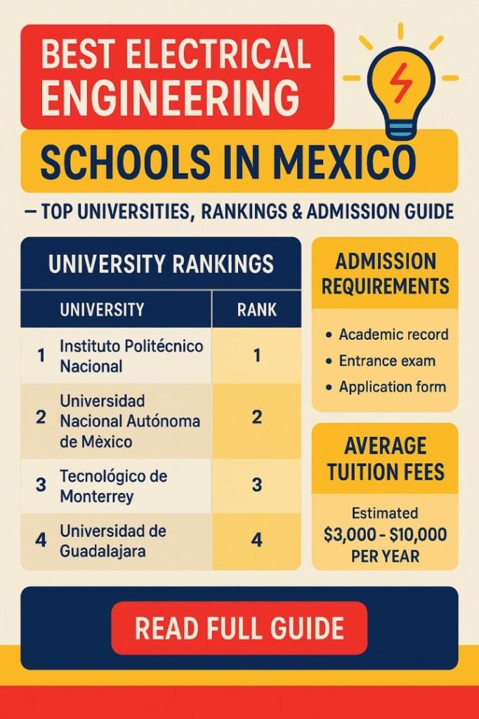 Best Electrical Engineering Schools in Mexico – Top Universities, Rankings & Admission Guide