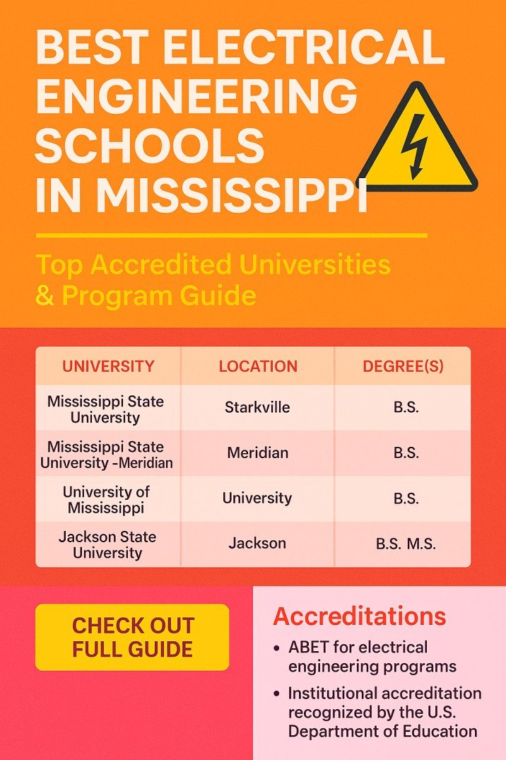 Best Electrical Engineering Schools in Mississippi | Top Accredited Universities & Program Guide 2 Best Electrical Engineering Schools in Mississippi