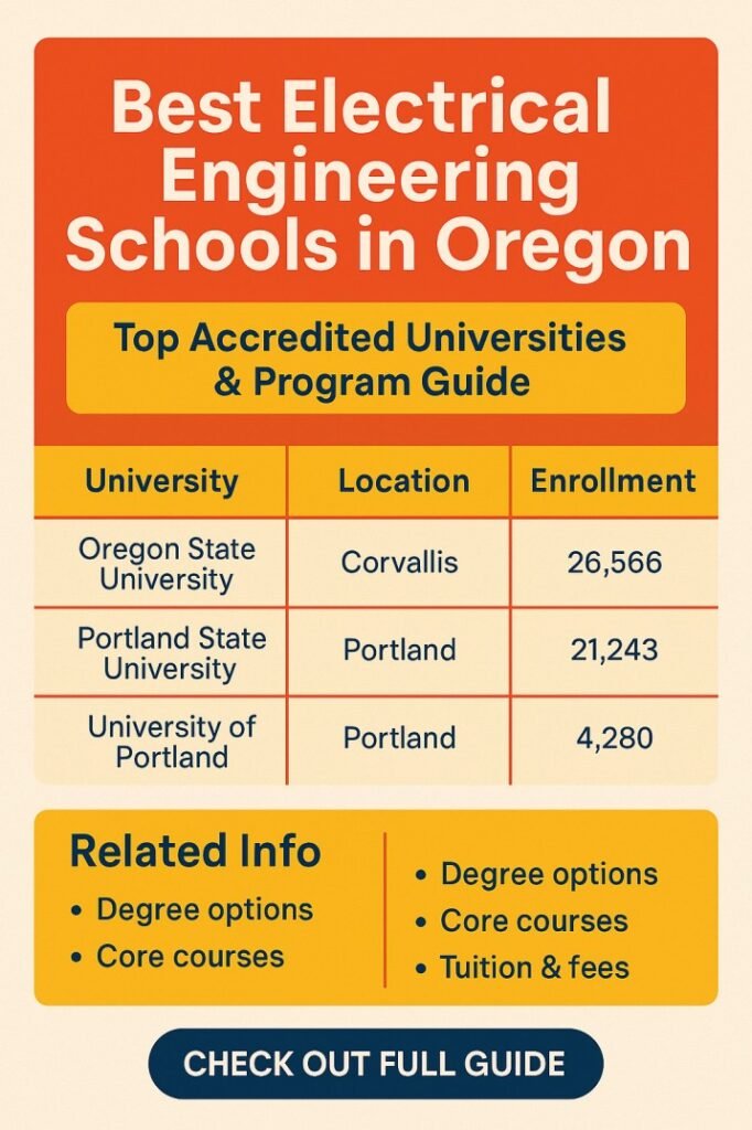 Best Electrical Engineering Schools in Oregon – Top Accredited Universities & Program Guide 1 Best Electrical Engineering Schools in Oregon – Top Accredited Universities & Program Guide