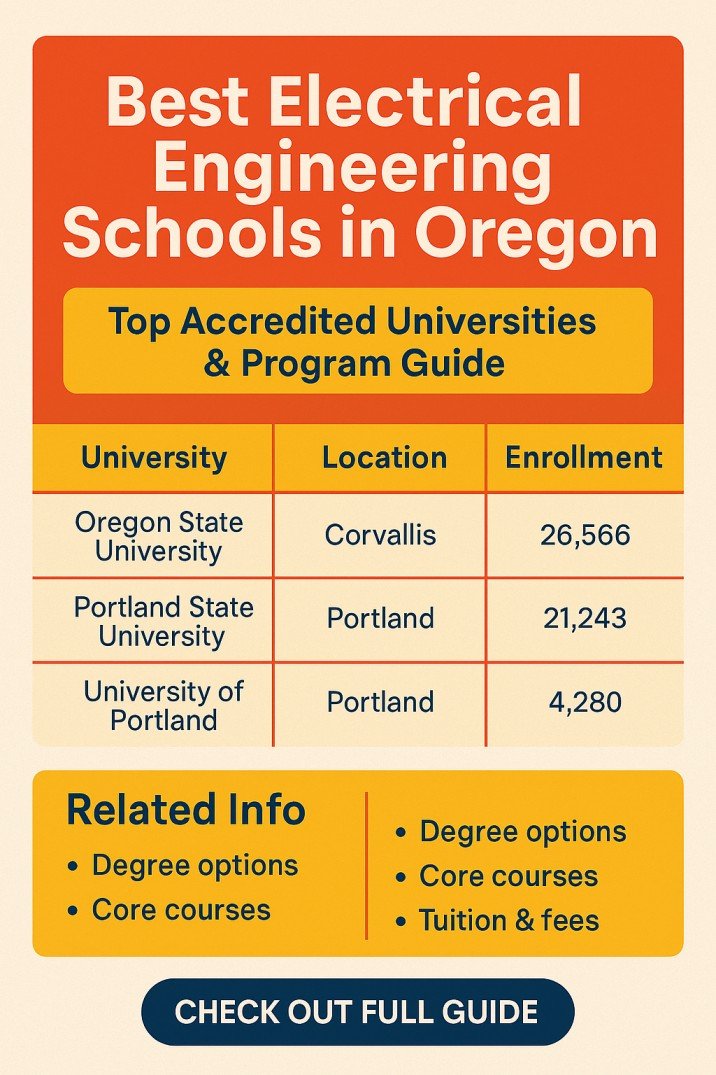 Best Electrical Engineering Schools in Oregon – Top Accredited Universities & Program Guide