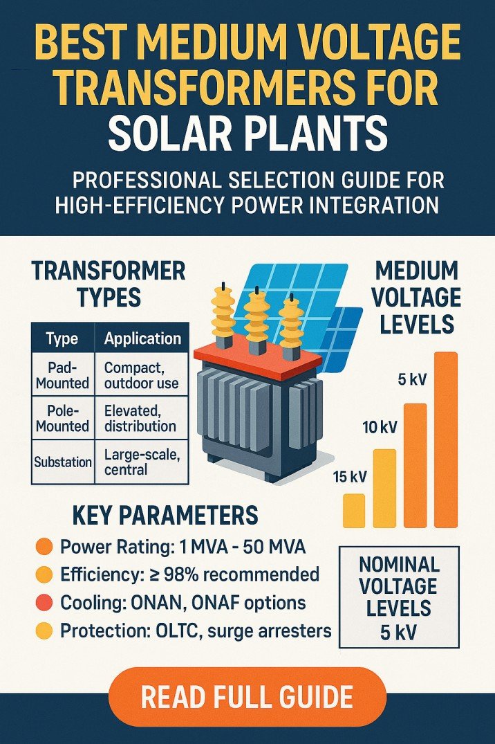 Best Medium Voltage Transformers for Solar Plants — Professional Selection Guide for High-Efficiency Power Integration