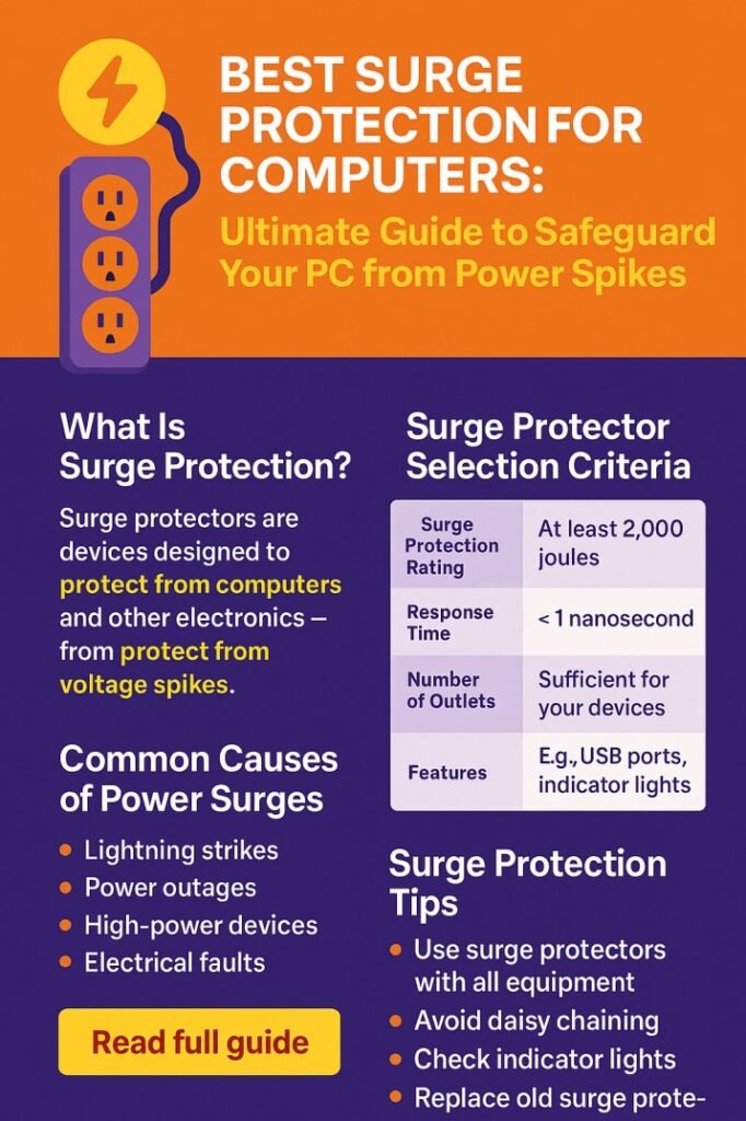 Best Surge Protection for Computers: Ultimate Guide to Safeguard Your PC from Power Spikes 1 Best Surge Protection for Computers Ultimate Guide to Safeguard Your PC from Power Spikes