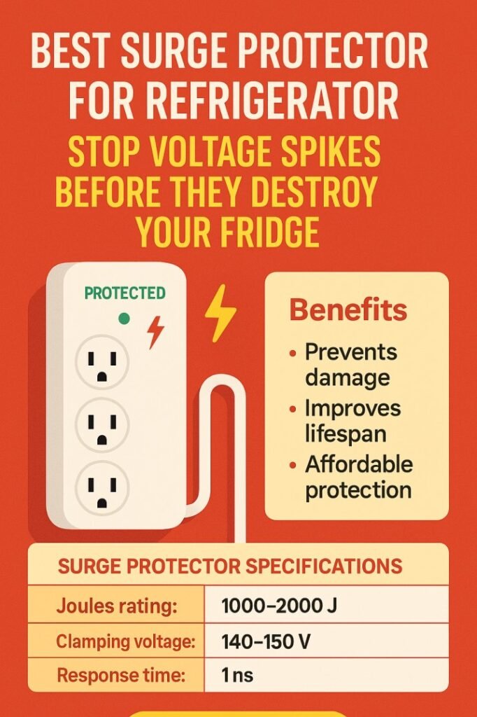 Best Surge Protector for Refrigerator – Stop Voltage Spikes Before They Destroy Your Fridge 1 Best Surge Protector for Refrigerator – Stop Voltage Spikes Before They Destroy Your Fridge