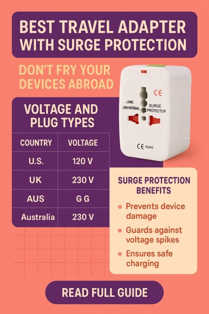 Best Travel Adapter with Surge Protection – Don’t Fry Your Devices Abroad