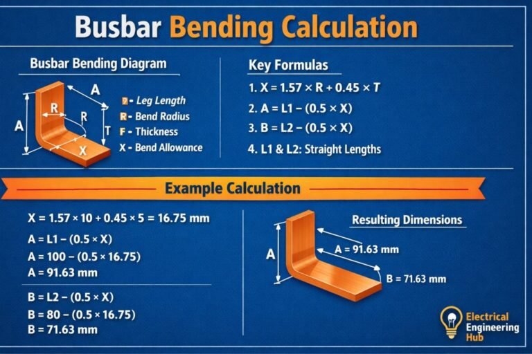 Busbar Bending Calculation
