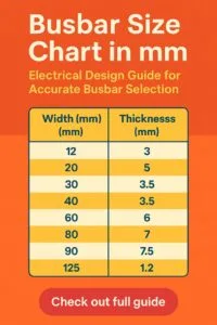 Home 21 Busbar Size Chart in mm Electrical Design Guide for Accurate Busbar Selection